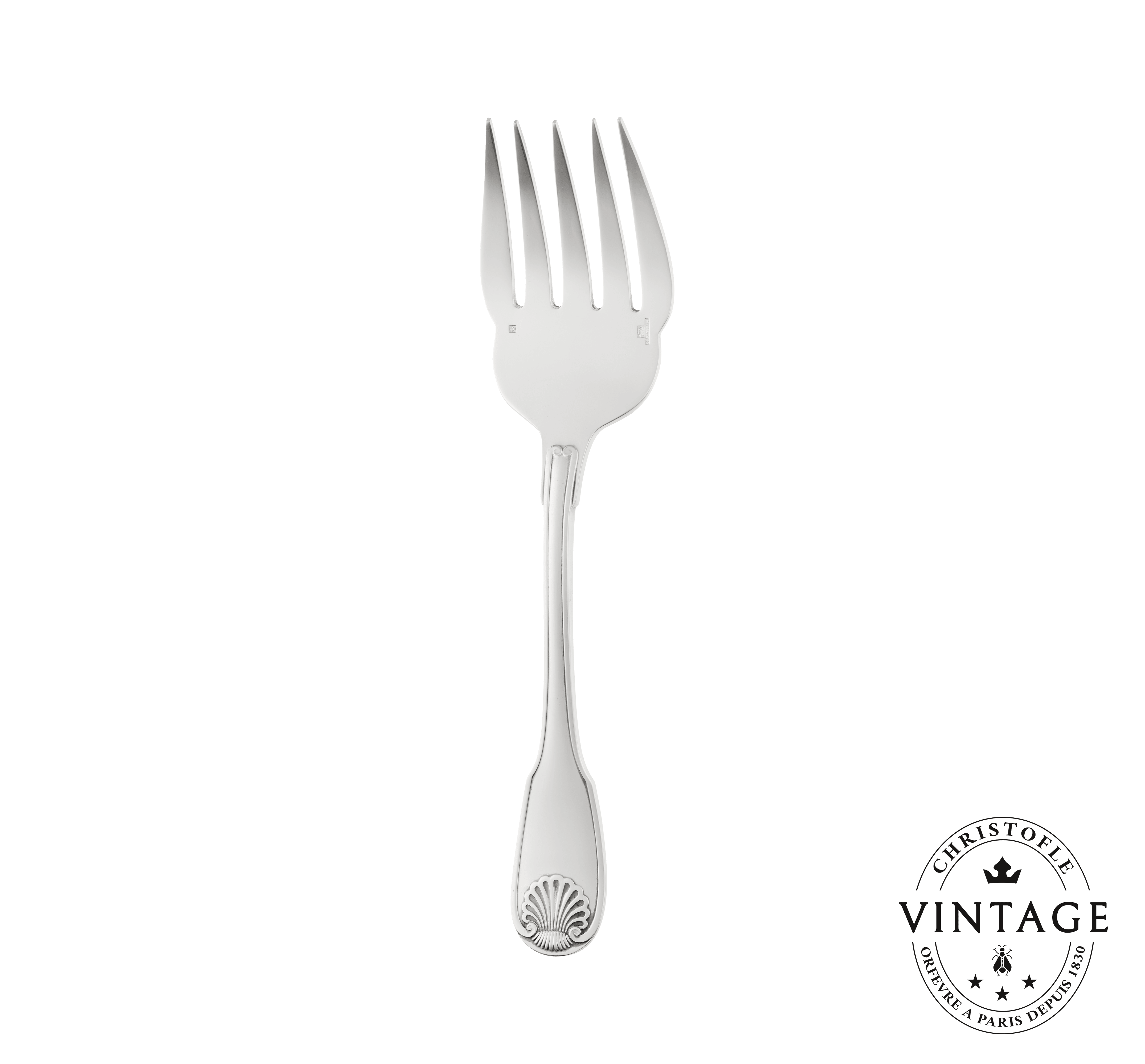 Vintage Silvered Fish Serving Set (2 pieces) Vendôme